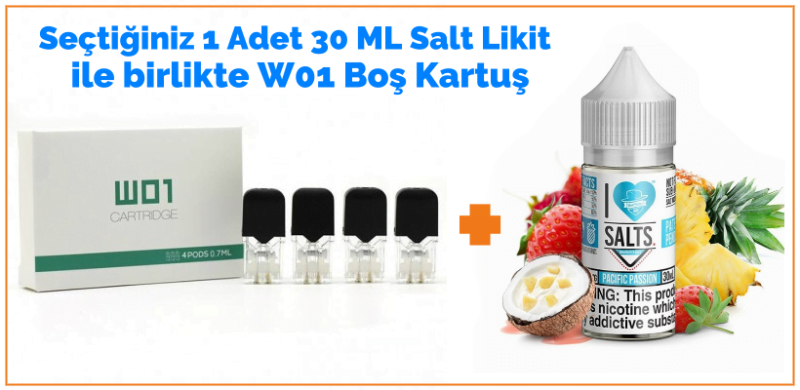 W01 Juul Boş Pod Kartuş ile Salt Likit Siparişi