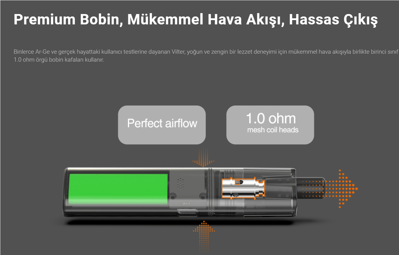 Aspire Vilter Kit Mükemmel Bobin