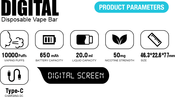 Saltica Dijital 10000 Puff Özellikleri